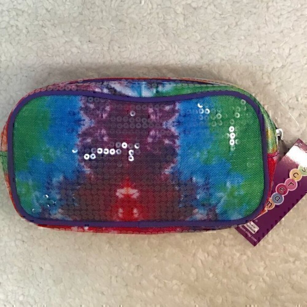 iScream Sequin Tie Dye Cosmetic Bag